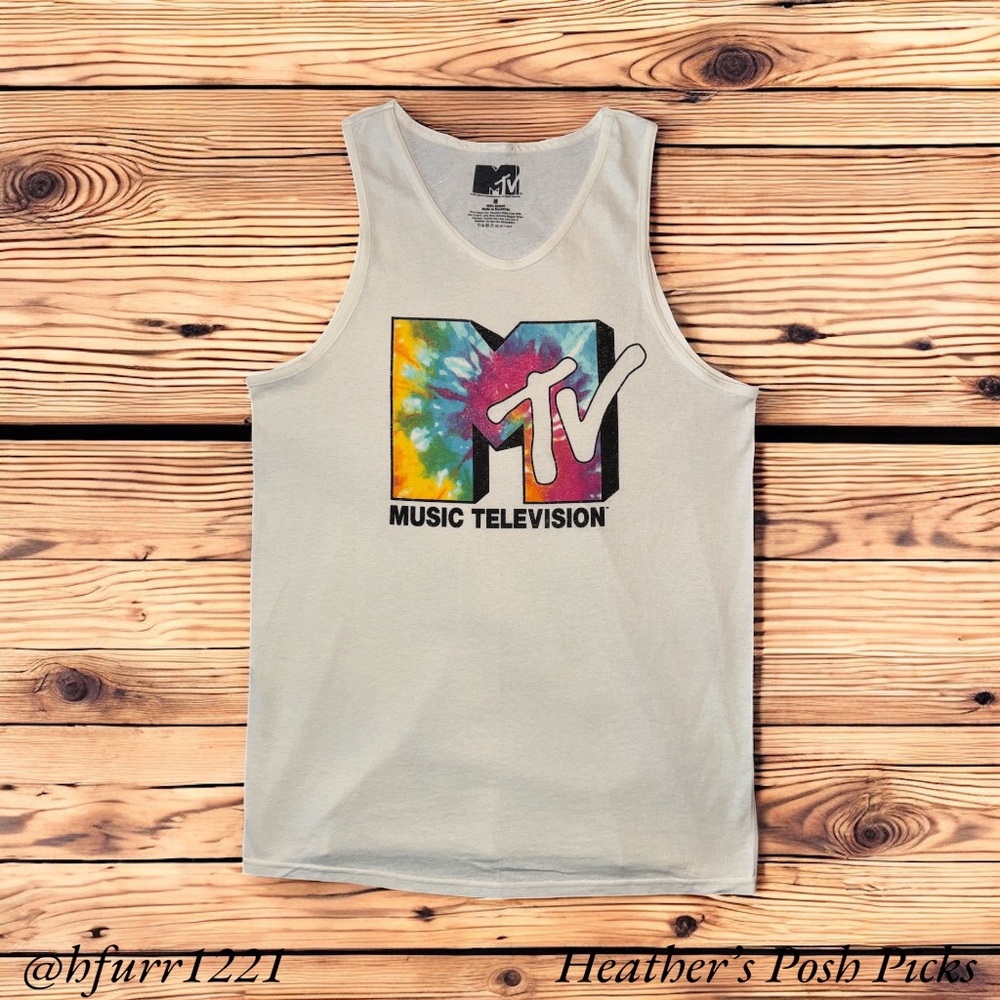 NWOT RETRO GRAFPIC TEE = MTV TANK TOP SIZE MEDIUM